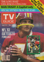 Canadian TV Guide Cover Vol 07 No 36 Issue 349 September 3 1983