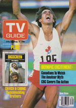 Canadian TV Guide Cover Vol 08 No 30 Issue 396 July 28 1984