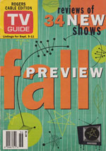 Canadian TV Guide Cover Vol 22 No 36 Issue 1132 September 5 1998